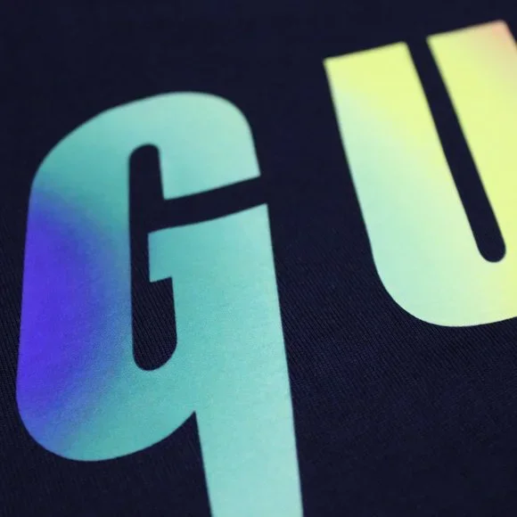 Gucci Blade Gradient Logo Cotton T-shirt Tee Jersey Black Size M